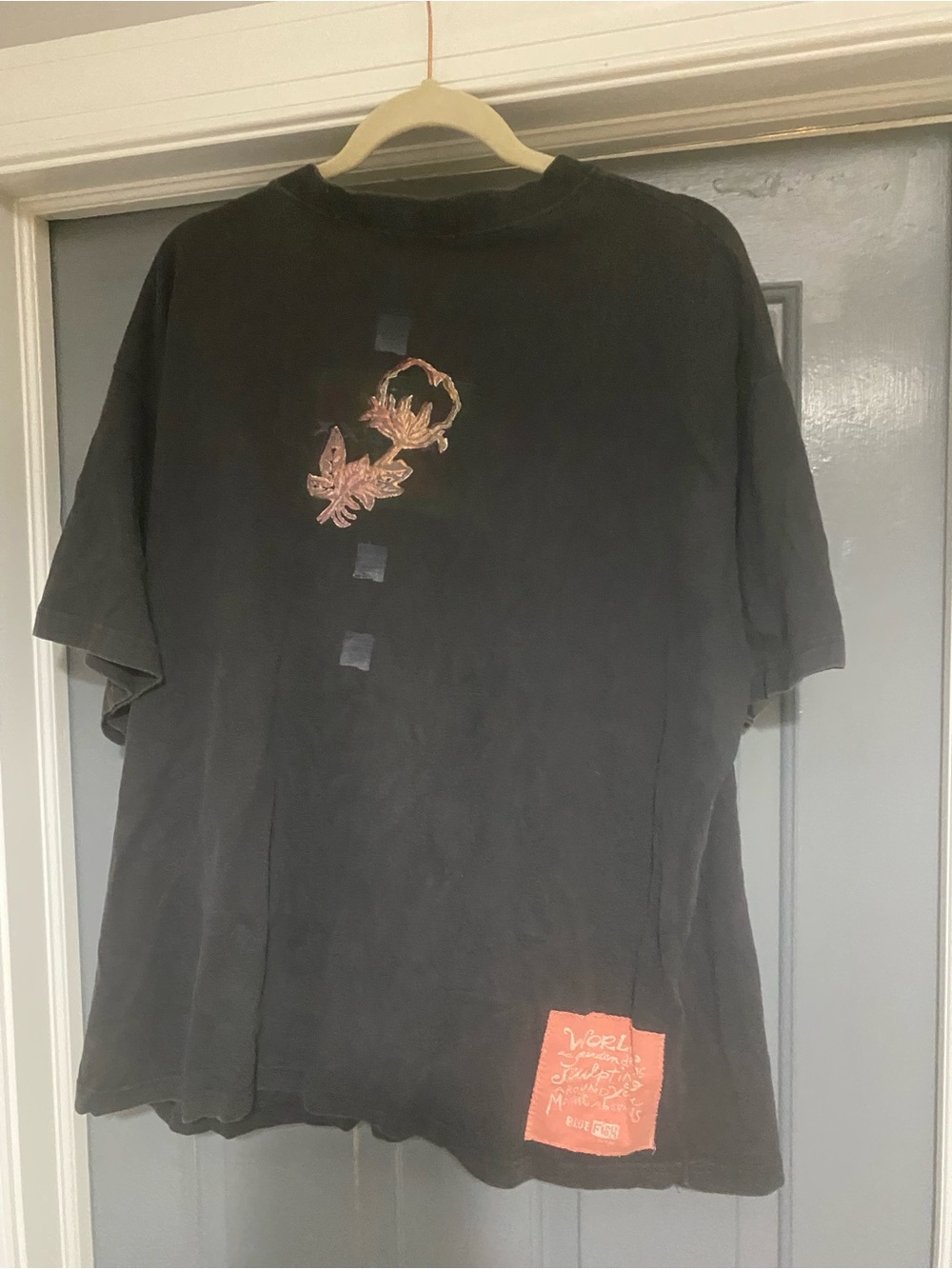 Blue Fish Black Graphic Fish & Leaf Tee - Picture 2 of 5